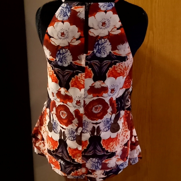 sam edelman layered sheer tank floral patterned - Picture 3 of 6